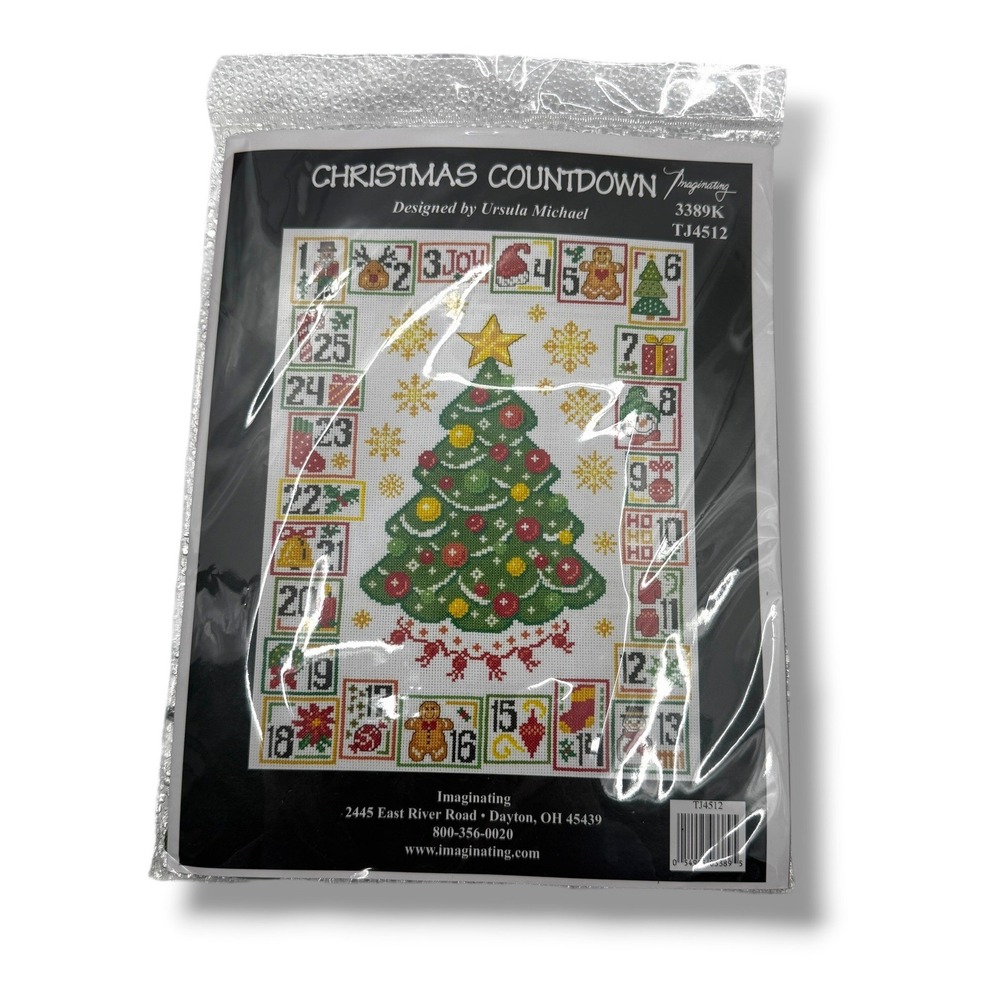 Imaginating Christmas Countdown Kit White Cross Stitch Advent 3389K‎ NEW